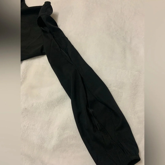 Just Fashion Now Long Sleeve Short Black Dress Cold Shoulder Size S NWT - Picture 8 of 11